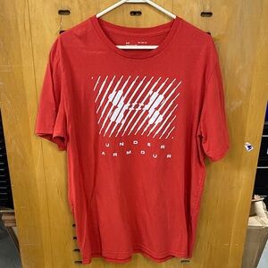 Under Armour Red Graphic Men's Tee Sz XL